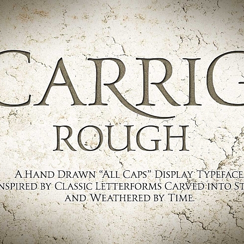 Carrig Rough Display Typeface