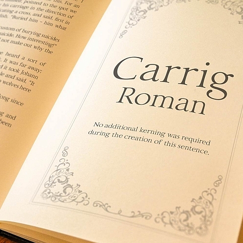 Carrig Roman Typeface